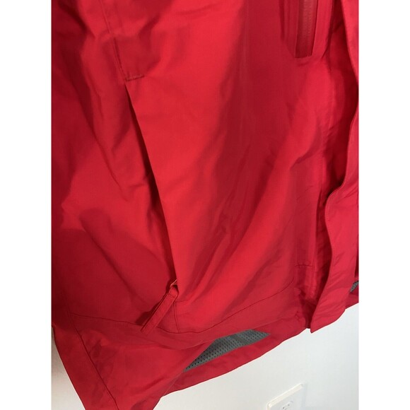 Silversea Expeditions All Weather Coat Jacket Medium Red Mens Hooded Full Zip - Picture 7 of 16
